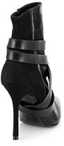 Thumbnail for your product : Alice + Olivia Dolan Emossed Leather & Suede Ankle Boots