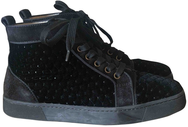 black velvet trainers