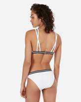 Thumbnail for your product : Express Sporty Banded Cut-Out Bikini Top