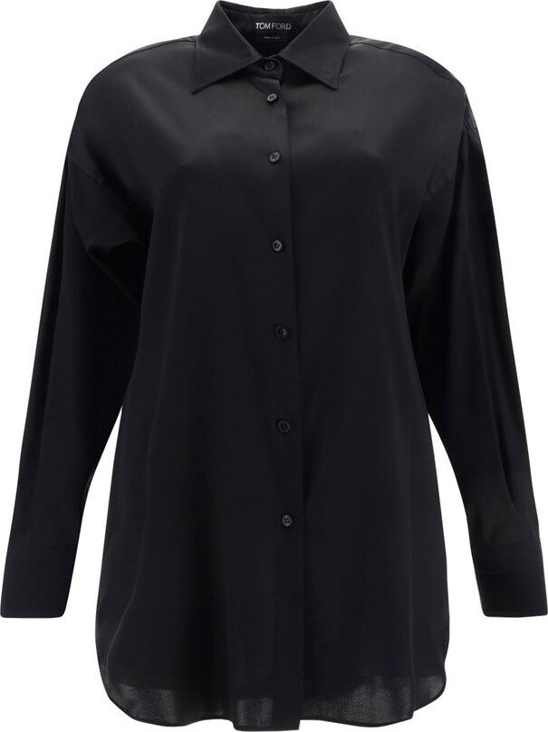 Tom Ford Satin Relaxed Fit Shirt