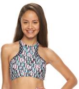 Thumbnail for your product : SO Mix and Match Geometric High-Neck Halter Bikini Top