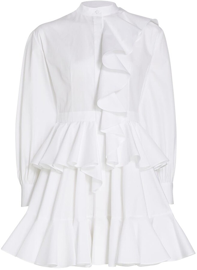 Alexander McQueen White Button Front Women's Dresses | Shop 