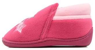 Isotoner Kids's Botillon Zip Polyvelours Slippers in Pink