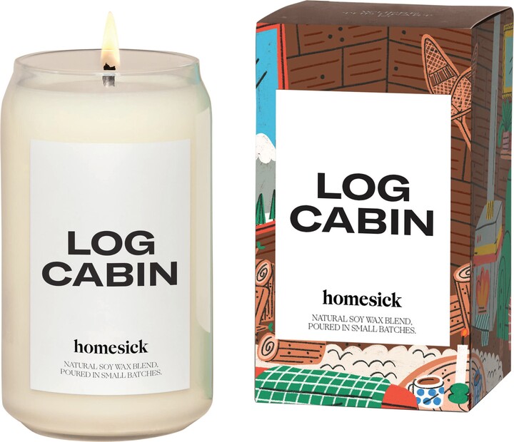 homesick Log Cabin Candle ShopStyle