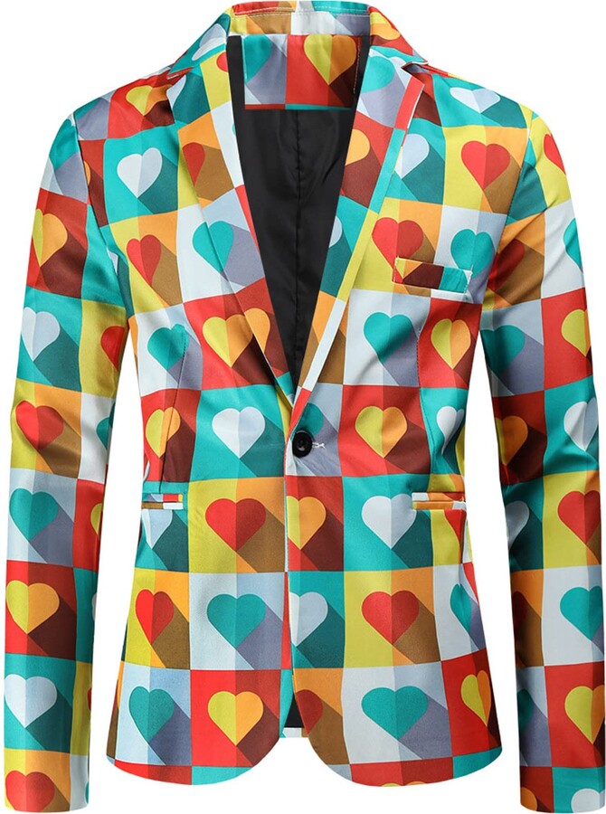 DressLksnf Men Tuxedo Suits Slim Fit Formal Magic Show Costume Tailcoat