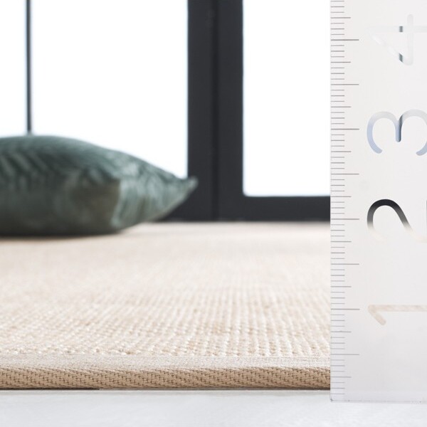 Safavieh NaturalFiberNF469PowerLoomedIndoorAreaRug-Natural-6'Round
