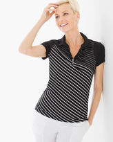 Thumbnail for your product : Chico's Stripe-Blocked Polo