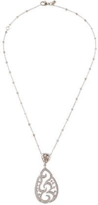 Doris Panos 18K Diamond Teardrop Pendant Necklace