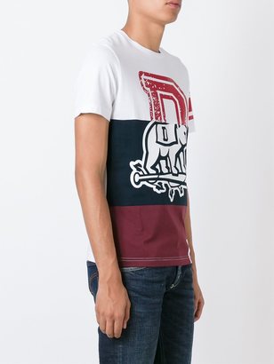Dondup printed panel T-shirt - men - Cotton - S