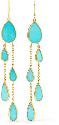 Ippolita Rock Candy 18-karat Gold Turquoise Earrings