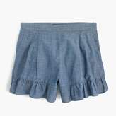 Thumbnail for your product : J.Crew Ruffle chambray short