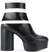 Thumbnail for your product : Marc Jacobs striped Amber platform ankle boots