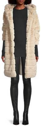 Apparis Celina 2 Paneled Faux Fur Coat