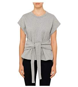 Alexander Wang T by Shortsleeve Wrap Front Top