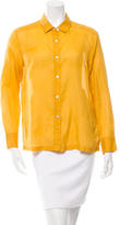 Thumbnail for your product : Dries Van Noten Long Sleeve Button-Up Top