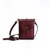 Thumbnail for your product : Hiva Atelier Astrum Leather Bag Metallic Burgundy