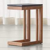 Thumbnail for your product : Crate & Barrel Parsons Black Marble Top/ Elm Base 20x12 C Table