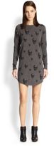 Thumbnail for your product : Dexter 360 Sweater Cashmere Skull-Print Sweaterdress