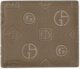 Thumbnail for your product : Giorgio Armani Brown Embossed Logo Bifold Wallet