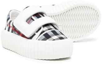 Burberry Children I1-Mark checked sneakers