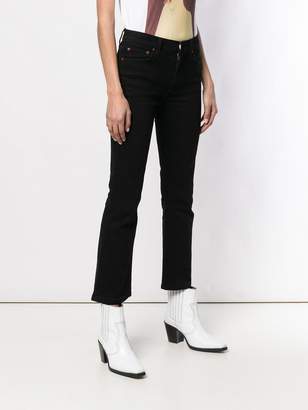 RE/DONE mid rise kick flare jeans
