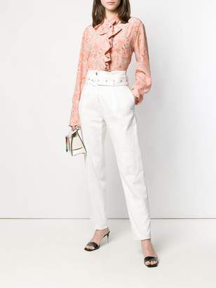 Stella McCartney ruffled floral print shirt
