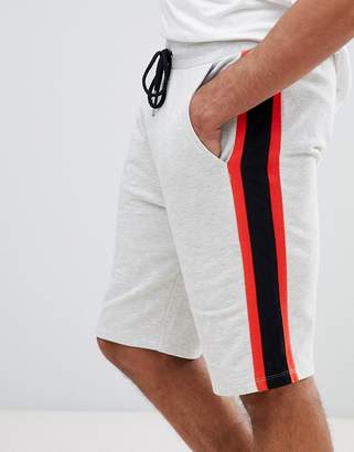 ASOS Design Tall Skinny Shorts With Contrast Side Stripe Panels