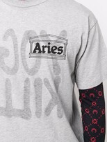 Thumbnail for your product : Aries logo-print cotton T-shirt