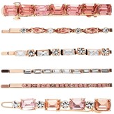 Thumbnail for your product : Jon Richard Jewellery MOOD - By Jon Richard ROSE GOLD PLATED MIX SHAPE SLIDES-6 PACK