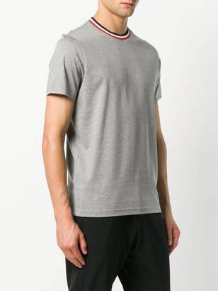 Moncler contrast collar short sleeve T-shirt