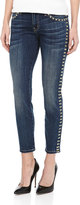 Thumbnail for your product : Current/Elliott The Skinny Cropped Jeans in Brass Stud