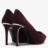 Thumbnail for your product : DKNY Lexi Purple Suede Platform Court Shoes