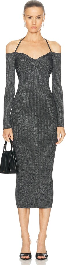Moschino Jeans Long Sleeve Dress in Grey