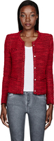 Thumbnail for your product : IRO Red Slub Knit Refilia Blazer