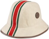 Thumbnail for your product : Gucci Canvas fedora with Web