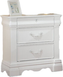 Alcott Hill Stylish Nightstand With Hidden Drawers A Functional And Elegant Bedroom Companion.