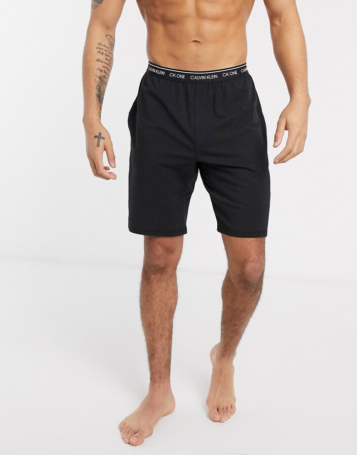 Calvin Klein One lounge shorts in black co - ShopStyle