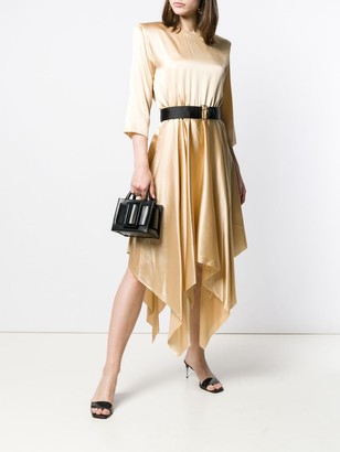 FEDERICA TOSI Belted Satin Dress