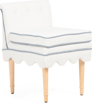 TJMAXX 18X26 Scalloped Bottom Dining Chair, Polyester