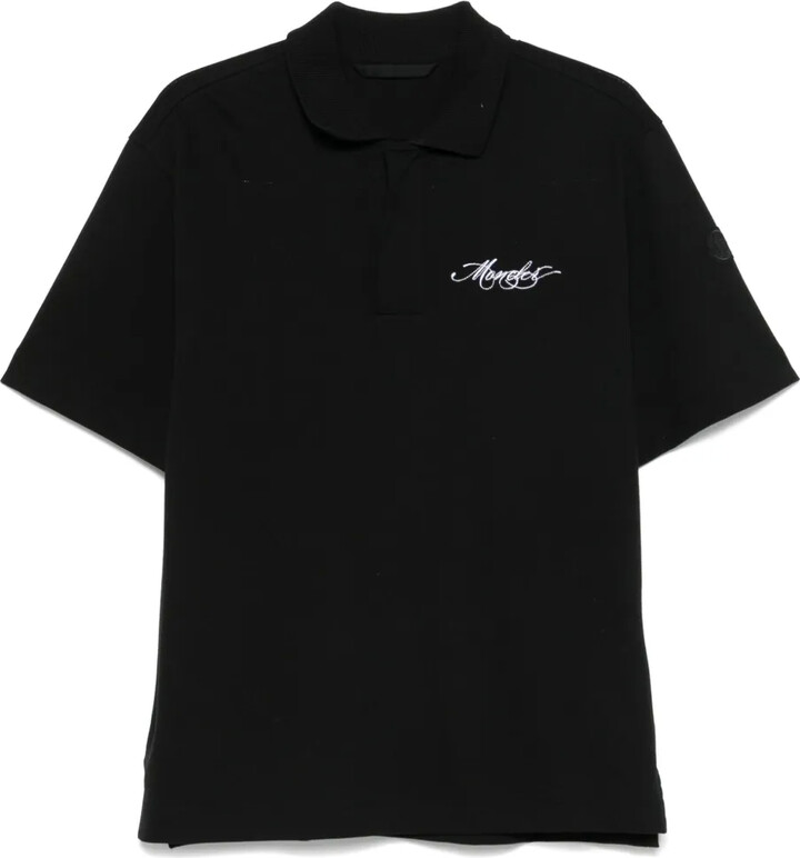 Moncler Logo-Embroidered Polo Shirt