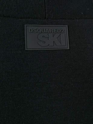 DSQUARED2 stripe panel zipped cardigan