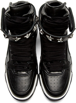 Thumbnail for your product : Givenchy Black Leather Star Tyson High-Top Sneakers