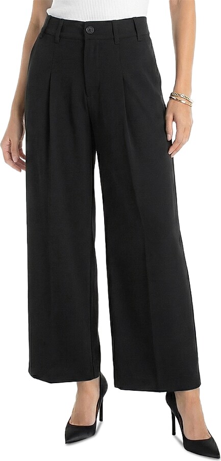 Liverpool Los Angeles High Rise Pleated Wide Leg Trousers