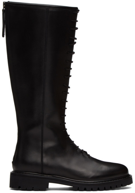 lace up tall womens boots