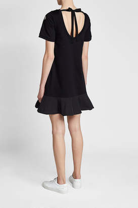 Moncler Cotton Dress with Self-Tie Back