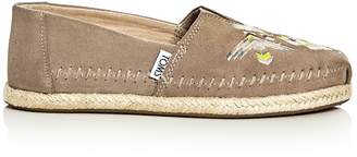 Toms Women's Alpargata Embroidered Moccasin Espadrille Flats