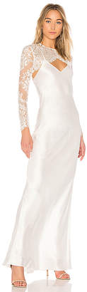 Michelle Mason x REVOLVE Bias Lace Shrug Gown