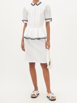 Thumbnail for your product : Batsheva Rilke Peplum-waist Cotton-poplin Dress