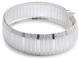 Adara Silver Large Diamond Cut Cubetto Bracelet of Length 19 cm