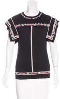 Thumbnail for your product : Isabel Marant Embellished Short Sleeve Top